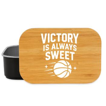 Victoire en Basketball Efforcée - Boîte à goûter - noir - Devant