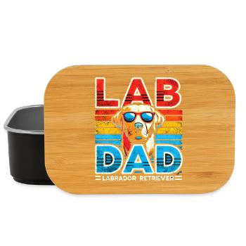 Labrador Dad Retro Sunglasses - Lunch Box - black - Front