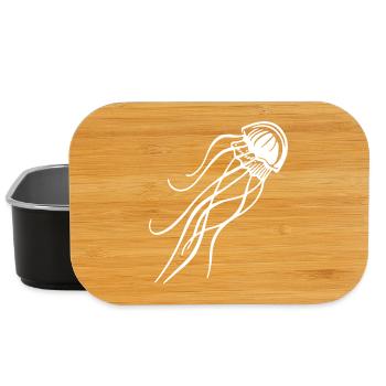 Qualle – Ozean & Strand Unterwasserwelt - Lunch Box - Schwarz - Vorne