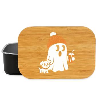 Cozy Ghost with Beanie - Lunch Box - black - Front