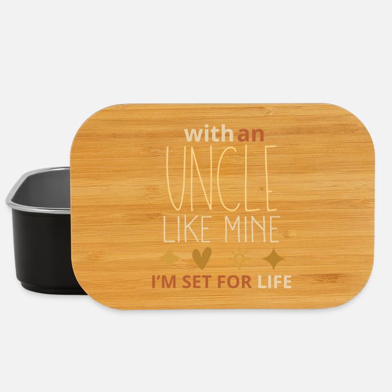 Avec un oncle comme le mien, je suis prêt pour la vie – Cool Re - Boîte à goûter - noir