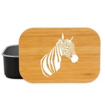 Zebra T-shirt  - Lunch Box - Schwarz - Vorne