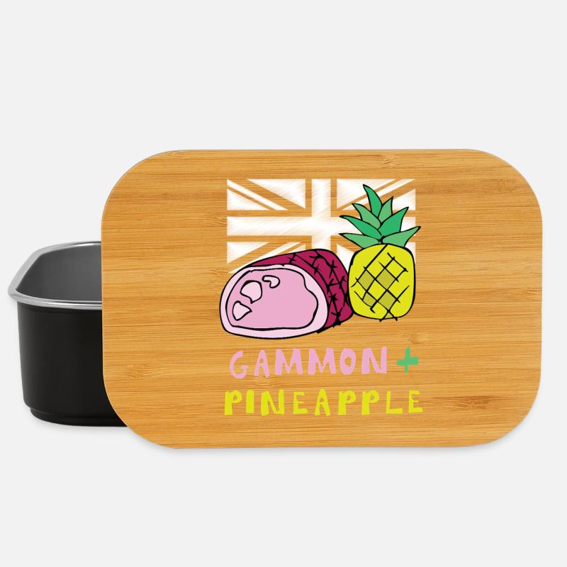 T-shirt Gammon Pineapple Pop Art - Boîte à goûter - noir