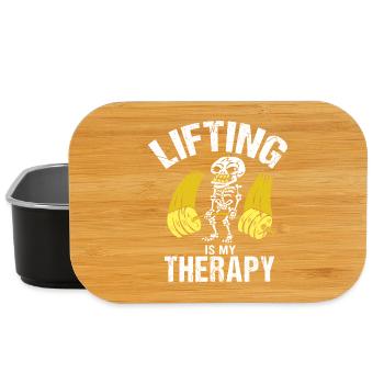 Bodybuilding Fitness Vintage Gym Athletes Workout - Lunch Box - black - Front