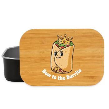 Couronne de Burrito Roi - Boîte à goûter - noir - Devant