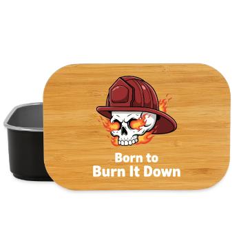 Born to Burn It Down Skull - Lunch Box - black - Front