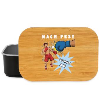 Nach Fest kommt ab (Handwerkerspruch) - Lunch Box - Schwarz - Vorne