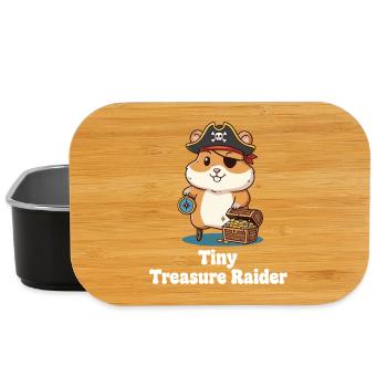 Kleiner Piraten Hamster - Lunch Box - Schwarz - Vorne