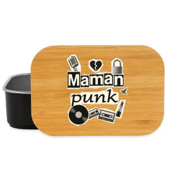 Mother Rocker Rock Humor Mom Punk - Lunch Box - black - Front