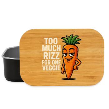 Zu viel Rizz für eine Karotte - Lunch Box - Schwarz - Vorne