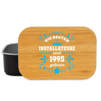 Anniversaire du plombier Né en 1995 Collègues nés - Boîte à goûter - noir - Devant