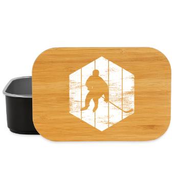 Eishockeyspieler Zeichnung - Lunch Box - Schwarz - Vorne