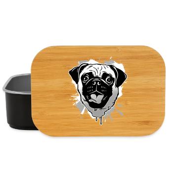 Mops - Lunch Box - Schwarz - Vorne
