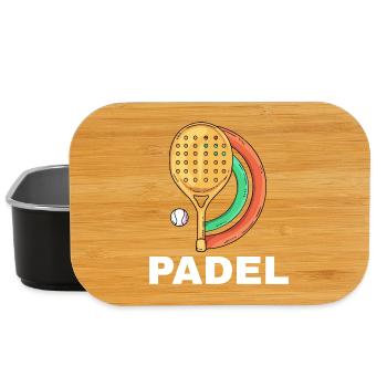 I can't I have padel - Lunch Box - black - Front