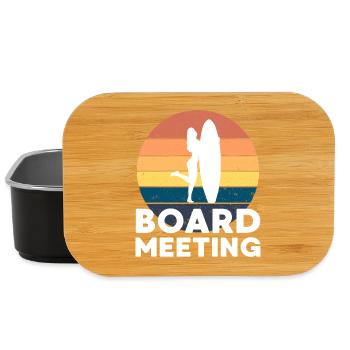 Surfing Board Meeting - Lunch Box - Schwarz - Vorne