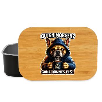  Guten Morgen Ganz dünnes Eis  - Lunch Box - black - Front