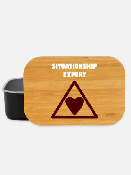 Relationship expert in the triangle - Lunch Box - black