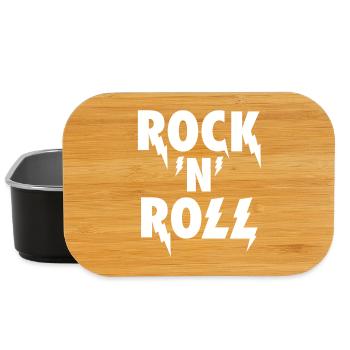 Rock'N'Roll Lightning Emblem - Lunch Box - black - Front