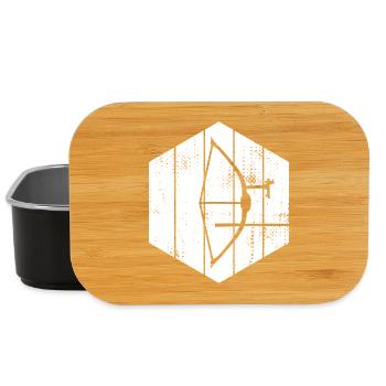 Bow and arrow sketch - Lunch Box - black - Front