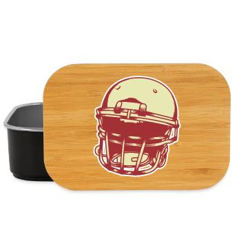 Casque de football américain - Boîte à goûter - noir - Devant