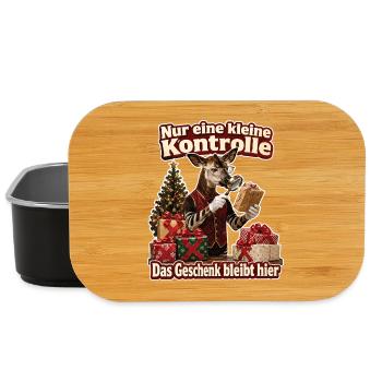 Das Geschenk bleibt hier - Lunch Box - Schwarz - Vorne