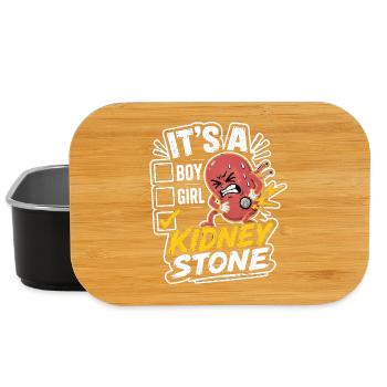 Kidney Stone Survivor - Lustiges Nierenstein Motiv - Lunch Box - Schwarz - Vorne