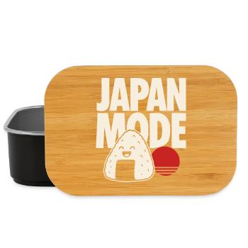 Onigiri de mode Kawaii au Japon - Boîte à goûter - noir - Devant