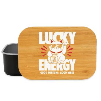Lucky Energy Cool Cat - Lunch Box - Schwarz - Vorne