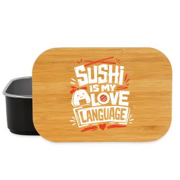 Sushi Is My Love Language - Lunch Box - Schwarz - Vorne