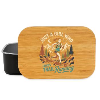 Nur ein Mädchen, das Trailrunning liebt - Lunch Box - Schwarz - Vorne