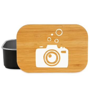 Underwater Camera Camera Diver Diving Gift - Lunch Box - black - Front