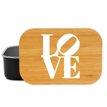 Love Iconic Pop Art Design Shirt - Lunch Box - black - Front