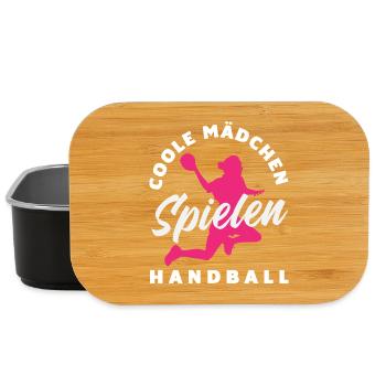 Handball Handballer Handball Trainer Fan Geschenk - Lunch Box - Schwarz - Vorne