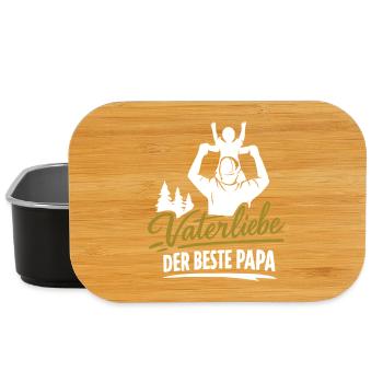Vaterliebe Der Beste Papa - Lunch Box - Schwarz - Vorne