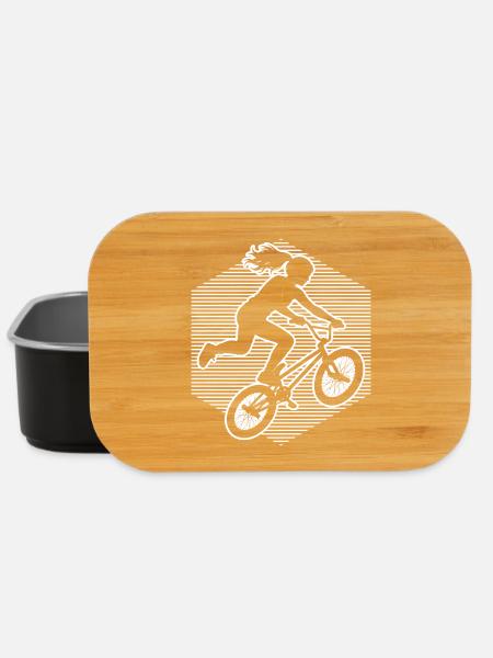 Freestyle-BMX Geschenk für eine Freestyle-Fahrerin - Lunch Box - Schwarz