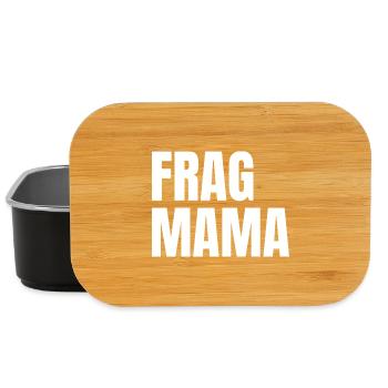 Ask Mama Bold Typo - Lunch Box - black - Front