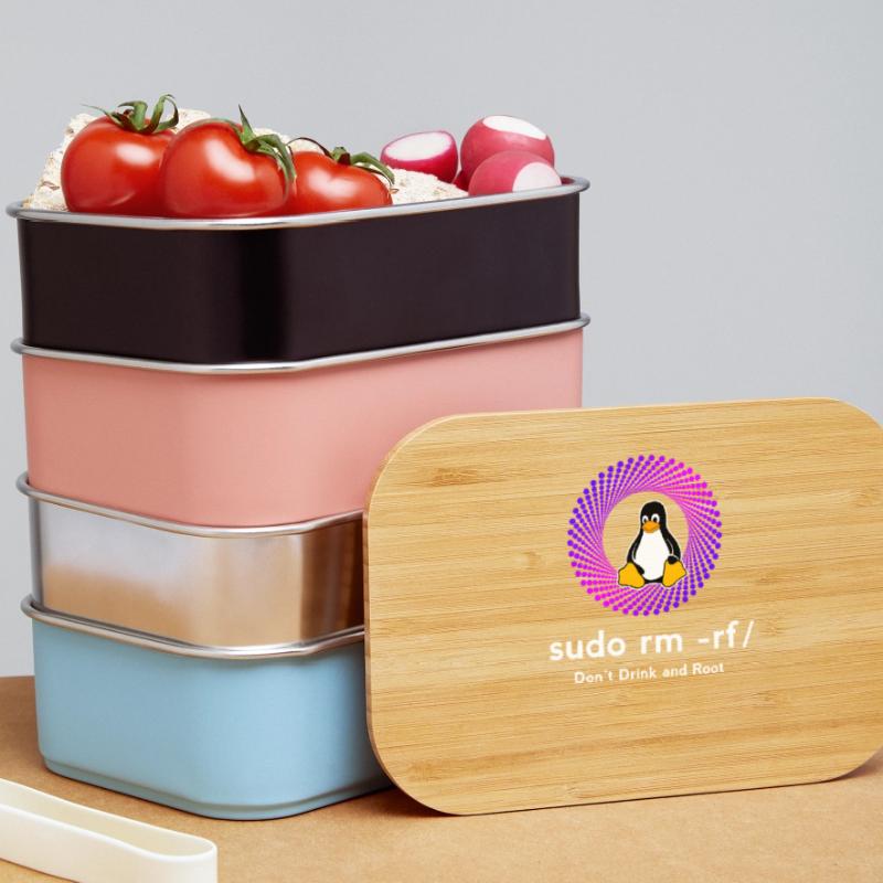Ordinateur Sys admin Penguin Nerd pc sudo rm -rf cod Boîte à goûter