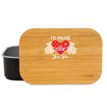 I'D PAUSE MY GAME FOR YOU VALENTINES VALENTINE - Lunch Box - black - Front
