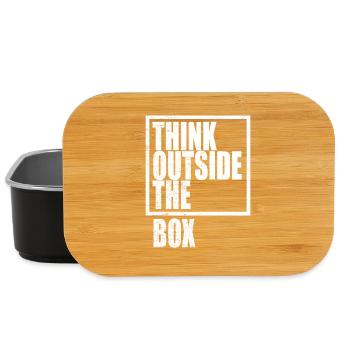 Think Outside The Box / Design Thinking - Lunch Box - Schwarz - Vorne