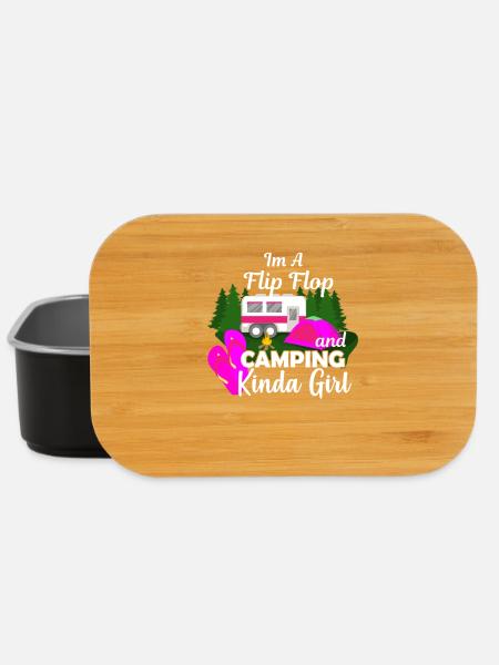 Camping Women Gift - Lunch Box - black