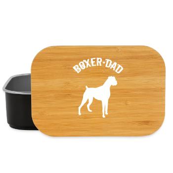 Boxer Hund Herren Boxer Papa - Lunch Box - Schwarz - Vorne
