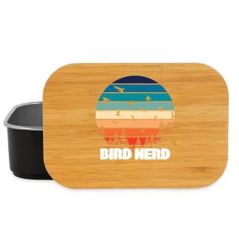 Birding Bird Nerd - Lunch Box - black - Front