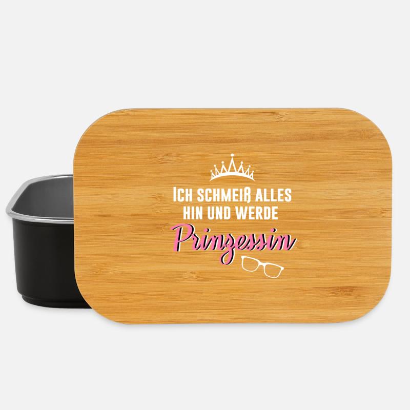 Ich schmeiß alles hin und werde Prinzessin - Lunch Box - Schwarz