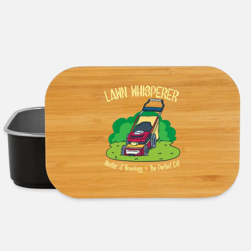 Gardener garden lawn mower gift - Lunch Box - black