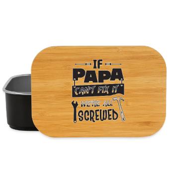 Dad Repair Spell - Lunch Box - black - Front