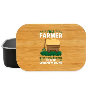 Farmer agriculture gift - Lunch Box - black - Front