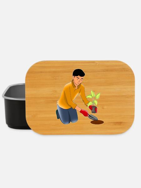 Gartenarbeit - Lunch Box - Schwarz