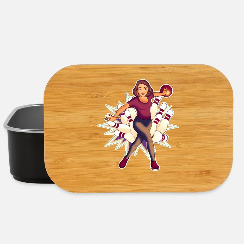 Bowling Queen - Lunch Box - Schwarz