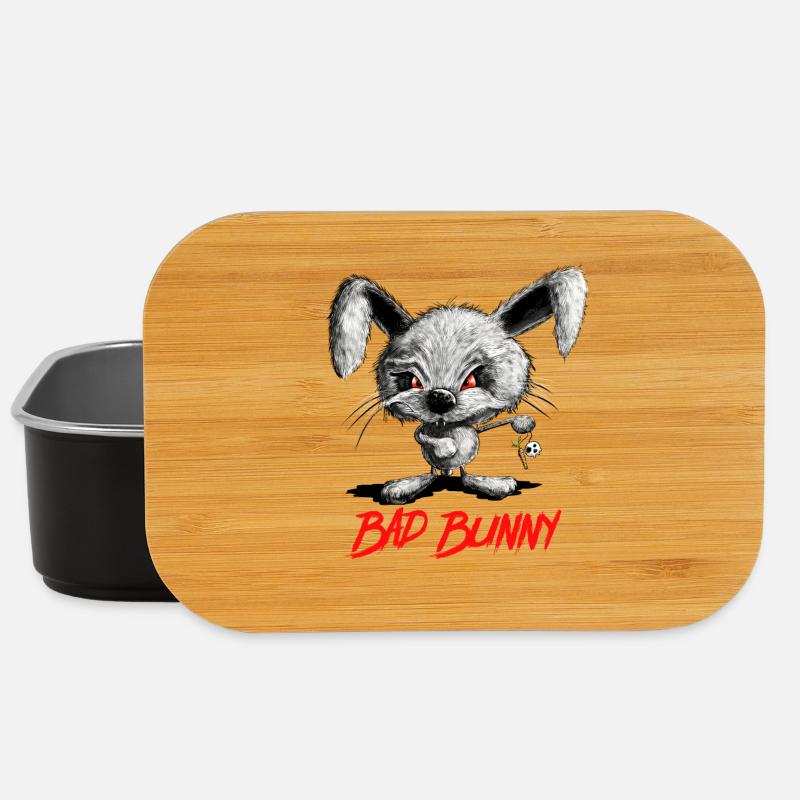 Halloween Vampire Rabbit I Rabbit I Evil Rabbit - Lunch Box - black