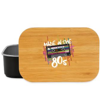 Fabriqué dans les années 80 Cassette des années 80 - Boîte à goûter - noir - Devant